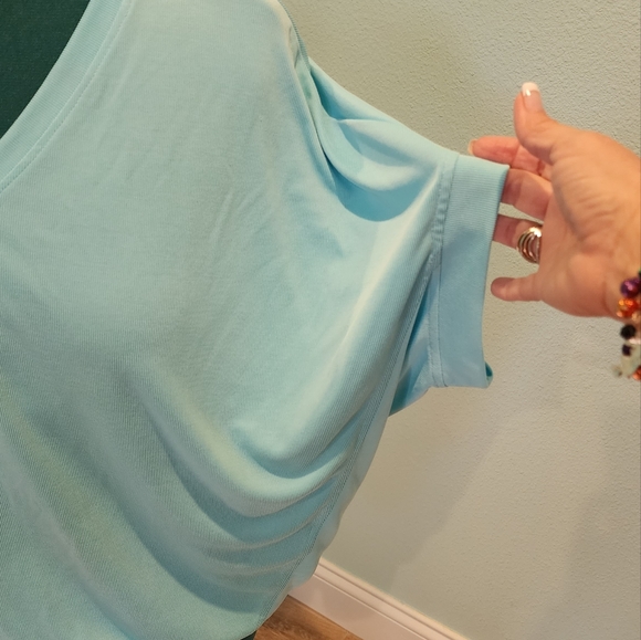 Chico's Top, Turquoise, Chico's Size 2, US Size Large - Picture 3 of 3
